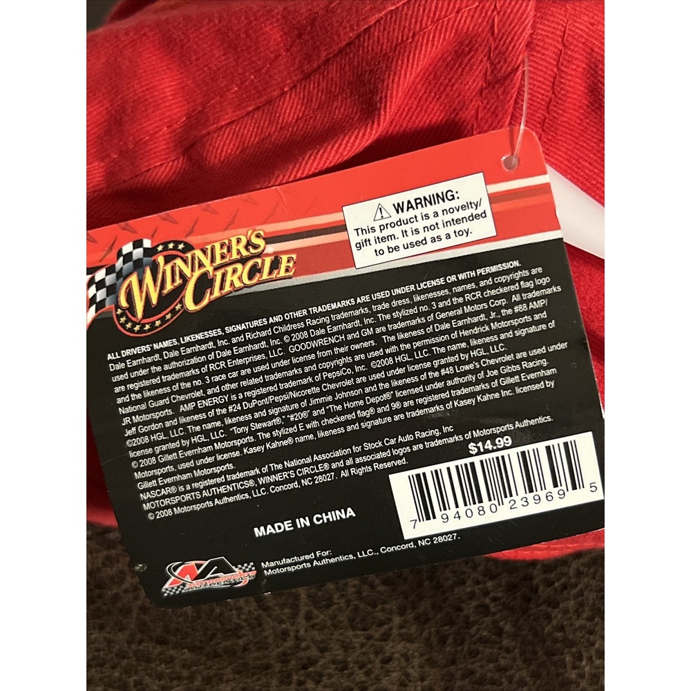Winners Circle NASCAR Jeff Gordon #24 Embroidered Logo Adjustable Cap Hat NEW - Picture 9 of 10